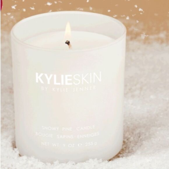KYLIE COSMETICS/ Kylie Skin Snow Pine Candle-9oz Vegan Soy Wax,55-Hour B… - Picture 7 of 16